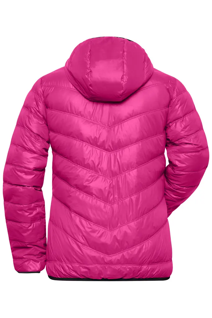 Ženska pernata jakna JN1059 magenta/graphite XL-3