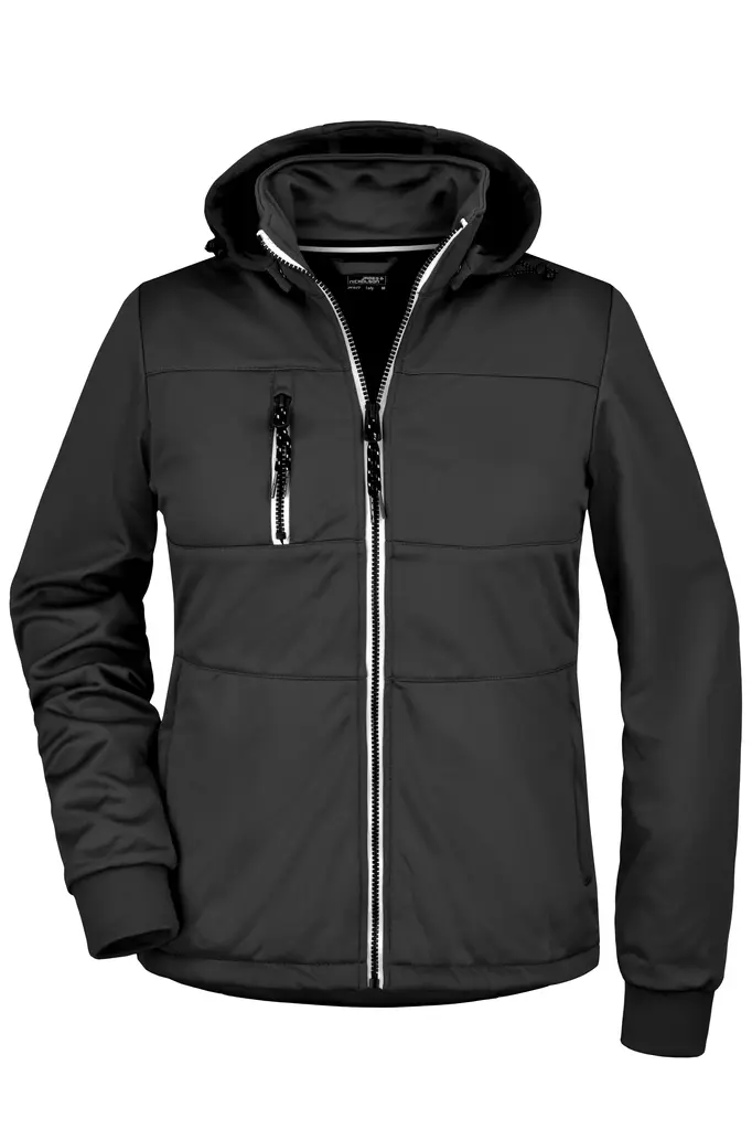 Ženska jakna JN1077 black/black/white S-0