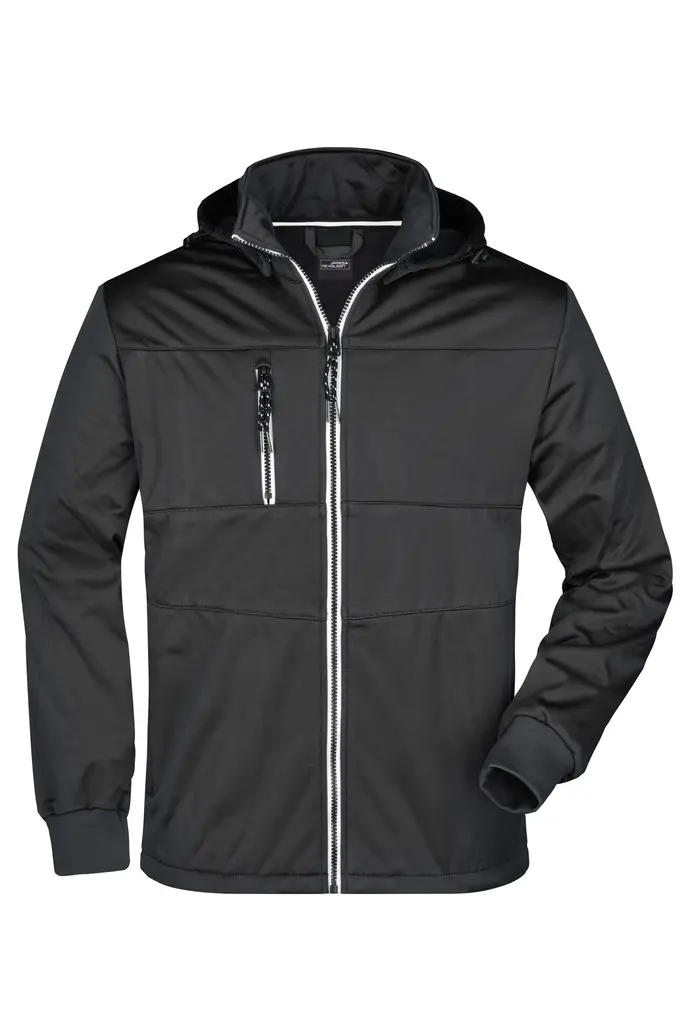 Muška softshell jakna JN1078 black/black/white S-0