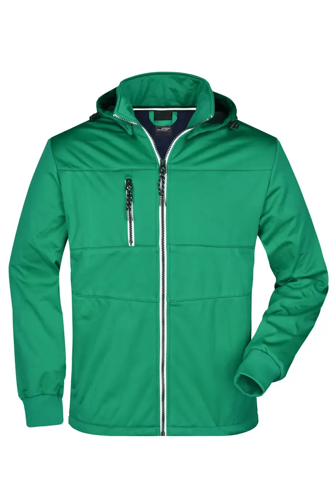 Muška softshell jakna JN1078 irish-green/navy/white S-0