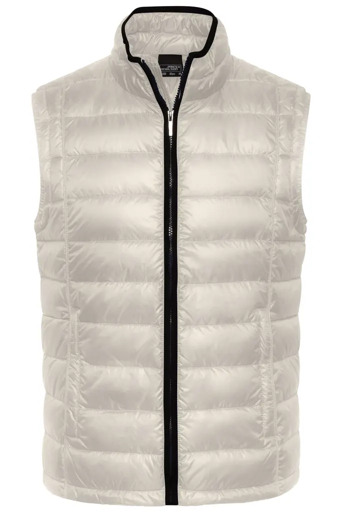 Muški pernati prsluk JN1080 off-white/black S-0 Muški pernati prsluk JN1080 off-white/black S-0