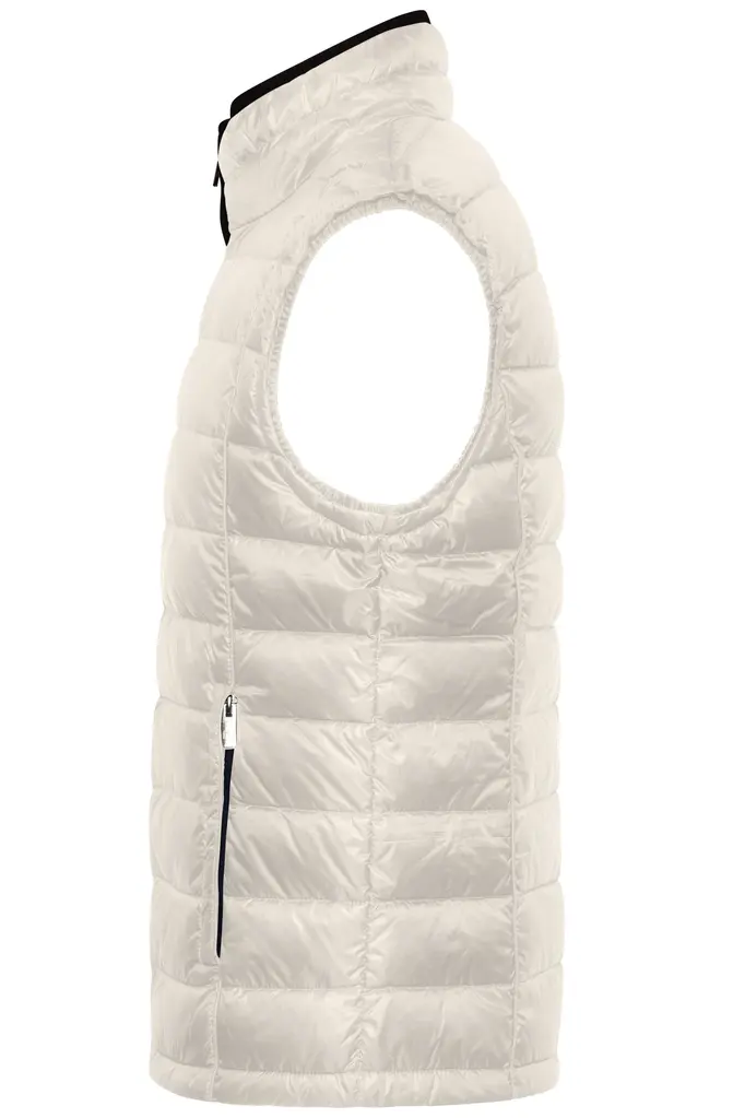 Muški pernati prsluk JN1080 off-white/black S-1 Muški pernati prsluk JN1080 off-white/black S-1