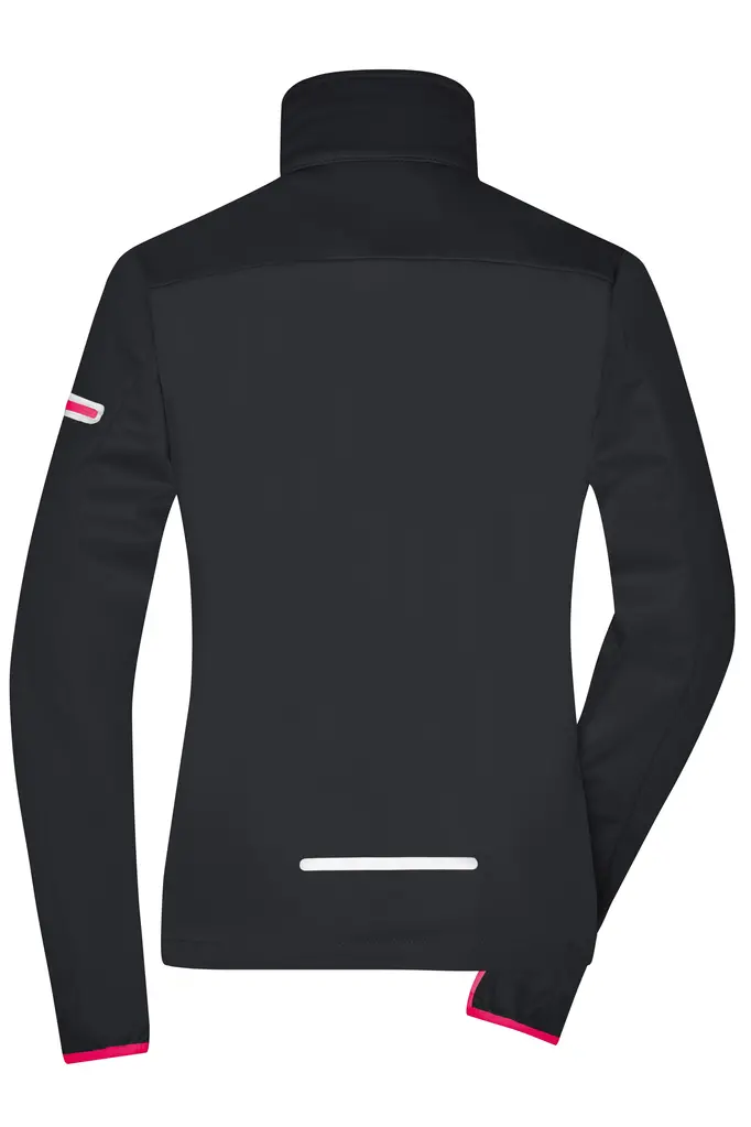 Ženska softshell jakna JN1125 black/light-red S-7