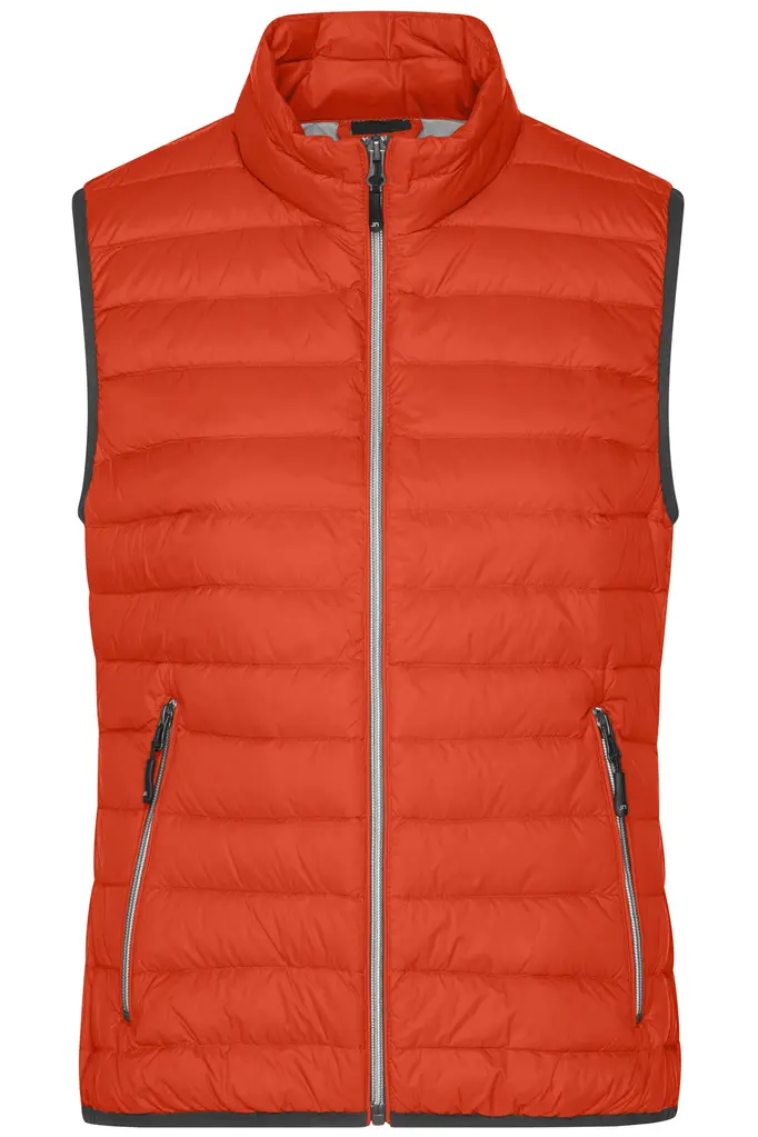 Ženski pernati prsluk JN1137 burnt-orange/silver S-0 Ženski pernati prsluk JN1137 burnt-orange/silver S-0