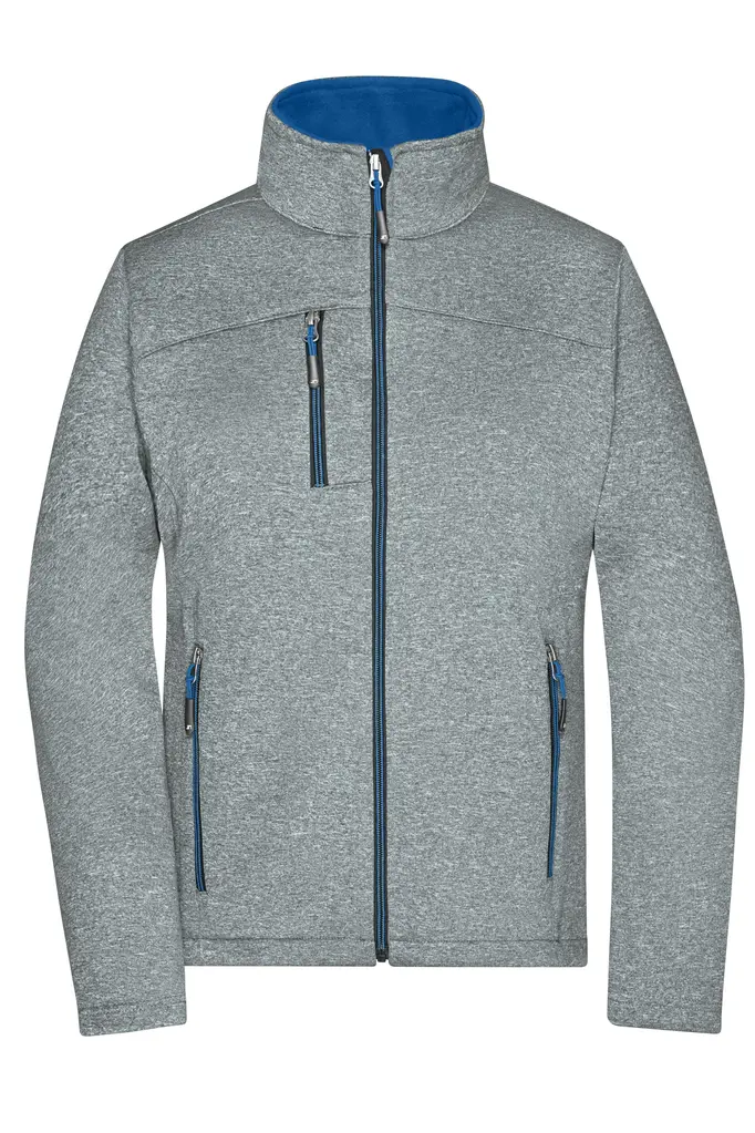 Ženska softshell jakna JN1147 dark-melange/royal XS-0