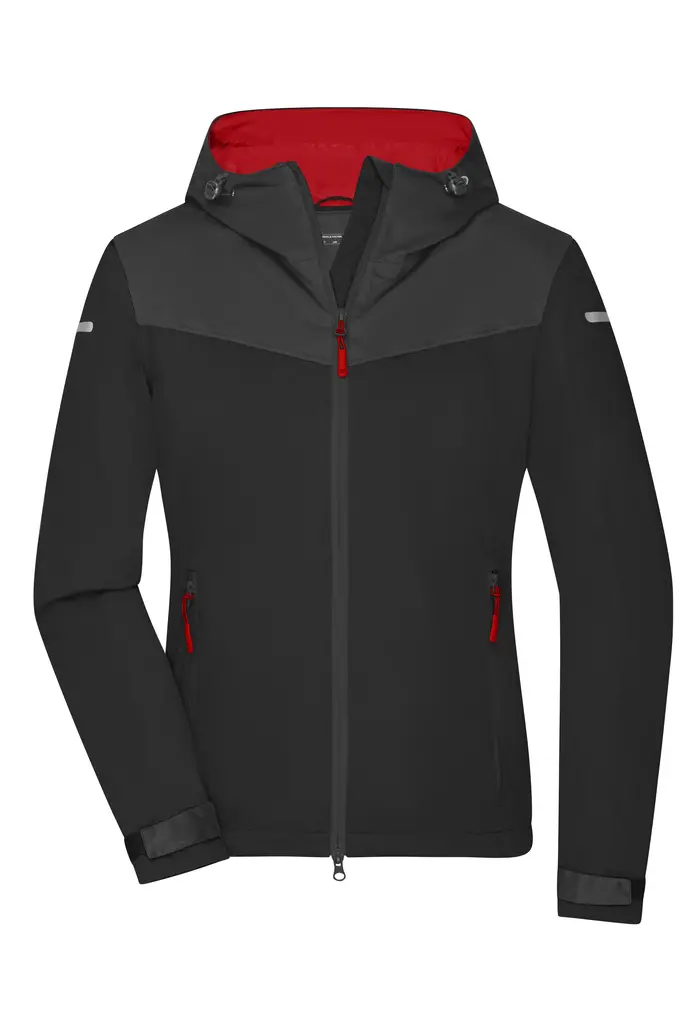 Ženska jakna JN1179 black/carbon/light-red XS-0