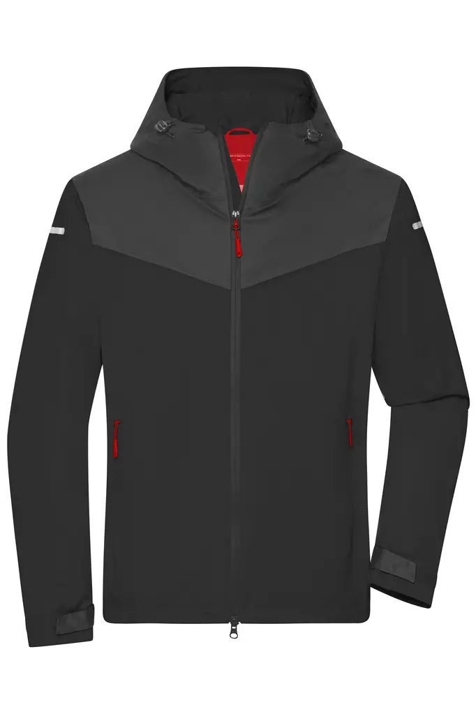 Muška jakna JN1180 black/carbon/light-red S-0