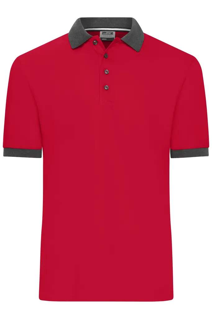 Polo majica JN1304 red/anthracite-melange S-0