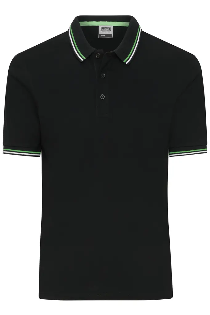Polo majica JN1306 black/white/lime-green S-0