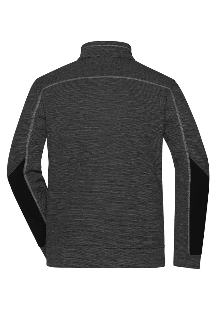 Muški flis JN1818 black-melange/black/silver XS-7
