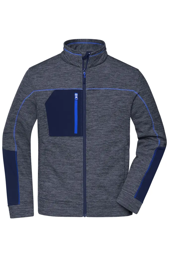Muški flis JN1818 navy-melange/navy/royal XS-0