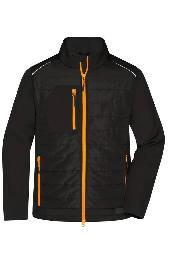 Muška jakna JN1820 black/neon-orange XS-0