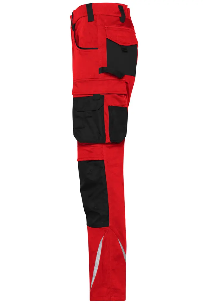 Radne slim hlače JN1832 red/black 25-4