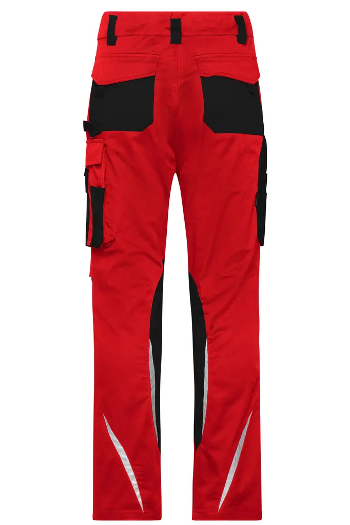 Radne slim hlače JN1832 red/black 25-6