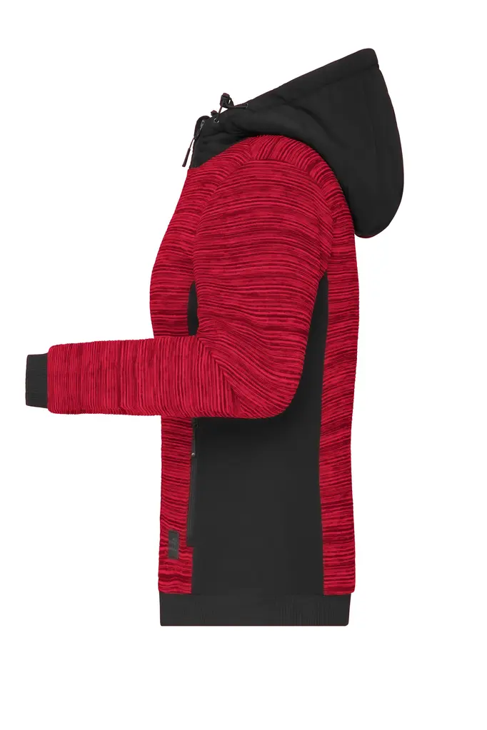 Ženska jakna JN1843 red-melange/black XS-1