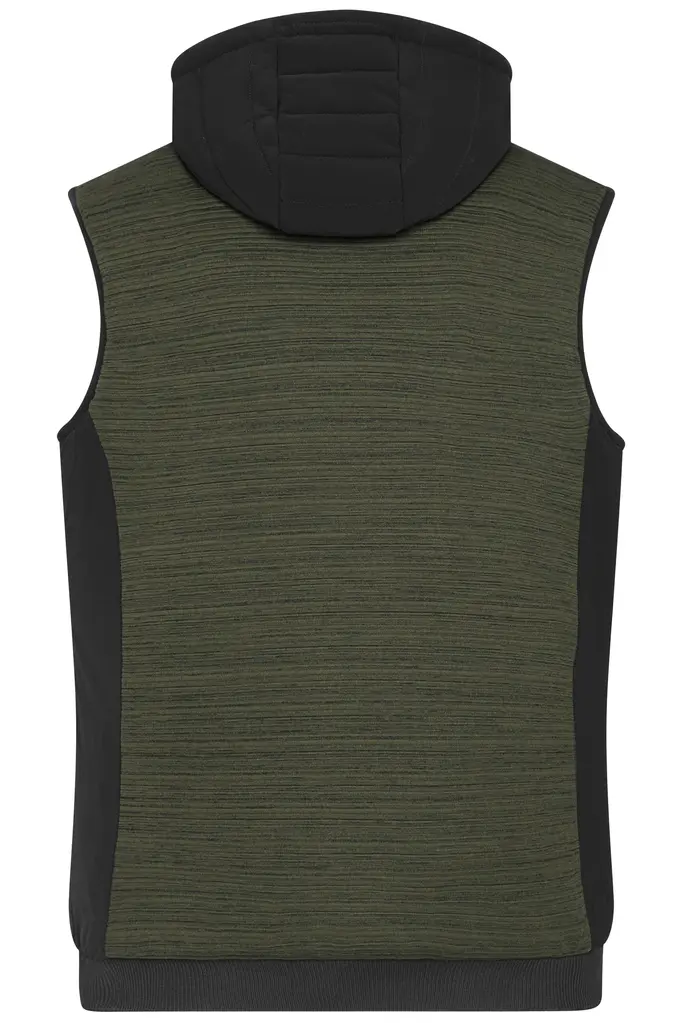 Muški prsluk JN1848 olive-melange/black XS-7