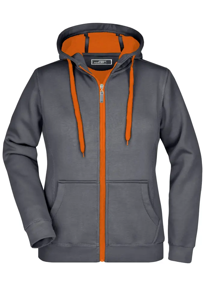 Ženska jakna JN354 carbon/orange S-0