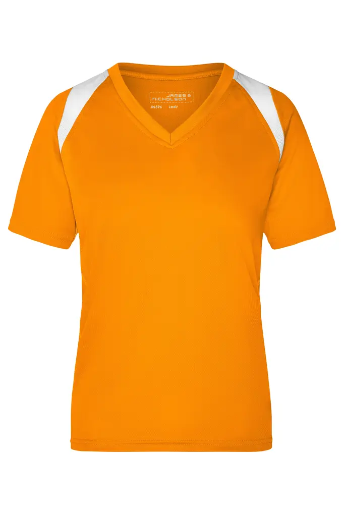 Ženska majica za trčanje JN396 orange/white S-0
