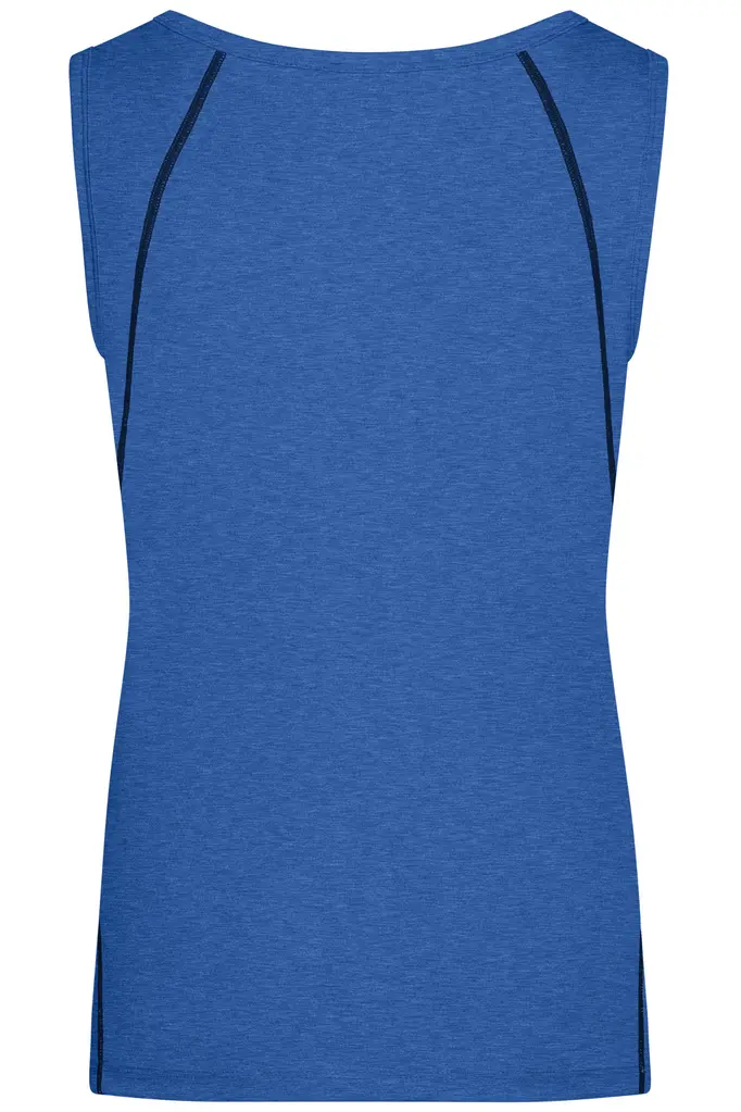Ženska majica za trčanje JN493 blue-melange/navy XS-7