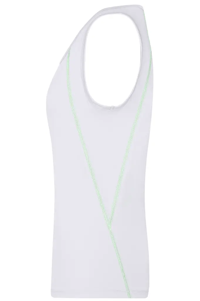 Ženska majica za trčanje JN493 white/bright-green S-1