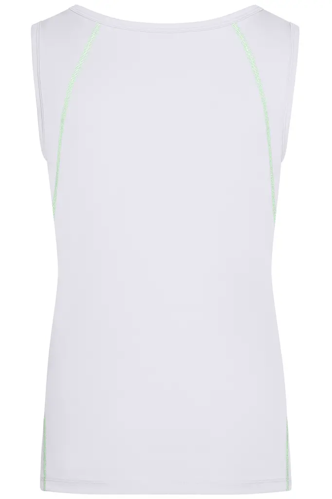 Ženska majica za trčanje JN493 white/bright-green S-3