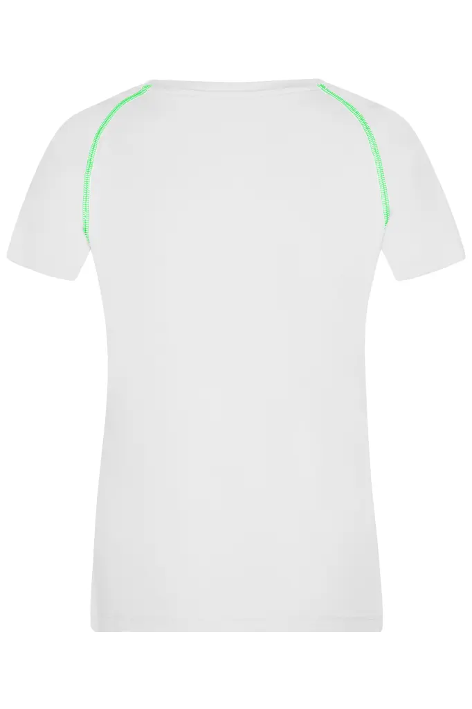 Ženska sportska majica JN495 white/bright-green XS-7