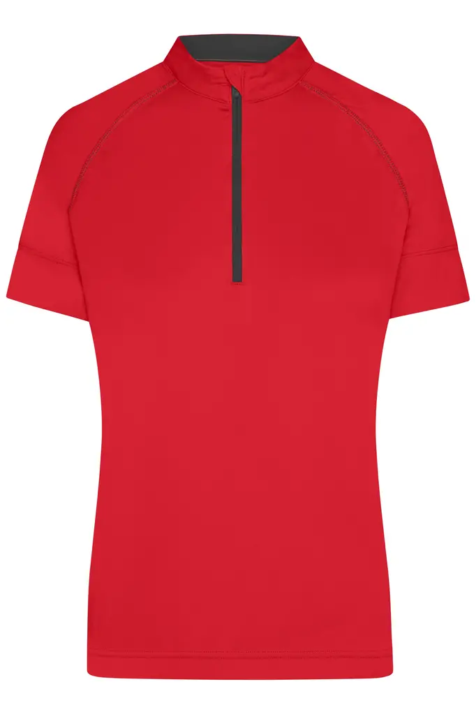 Ženska biciklistička majica JN513 tomato/black S-0