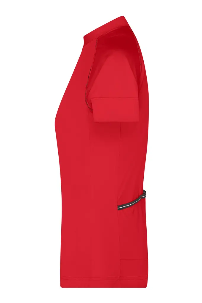 Ženska biciklistička majica JN513 tomato/black S-1