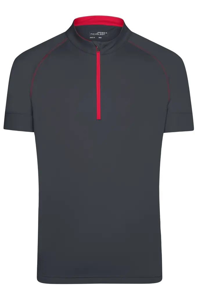 Muška biciklistička majica JN514 titan/tomato M-0