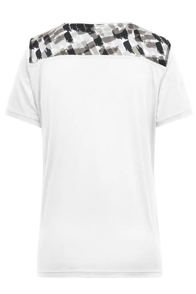 Ženska sportska majica JN523 white/black-printed XS-7