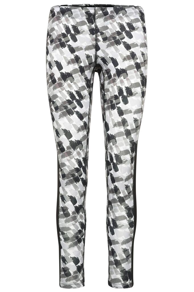 Ženske tajice za trčanje JN527 black-printed/black XS-0