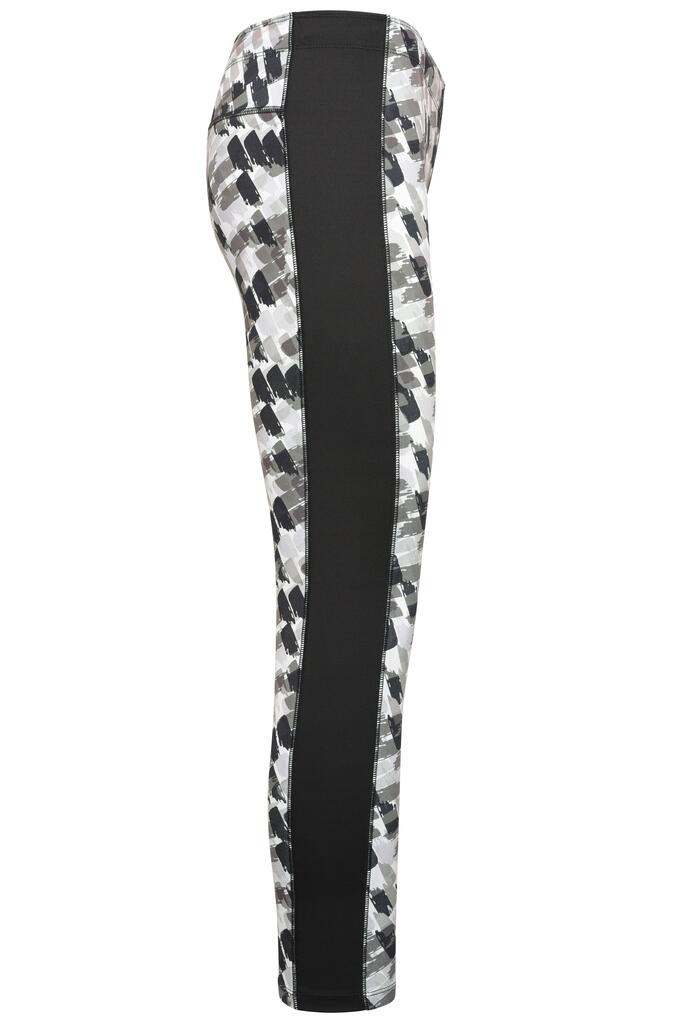 Ženske tajice za trčanje JN527 black-printed/black XS-2