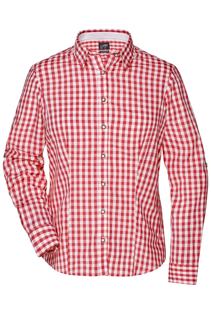 Ženska košulja JN637 red/white XS-0