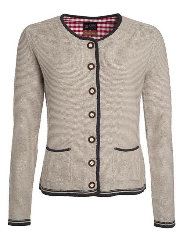 Ženska jakna JN639 beige/anthracite-melange/red XS-0