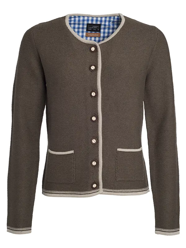 Ženska jakna JN639 brown-melange/beige/royal XS-0