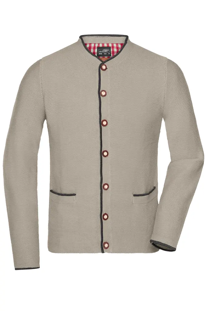 Muška košulja JN640 beige/anthracite-melange/red XXL-0
