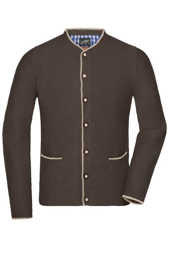 Muška košulja JN640 brown-melange/beige/royal L-0