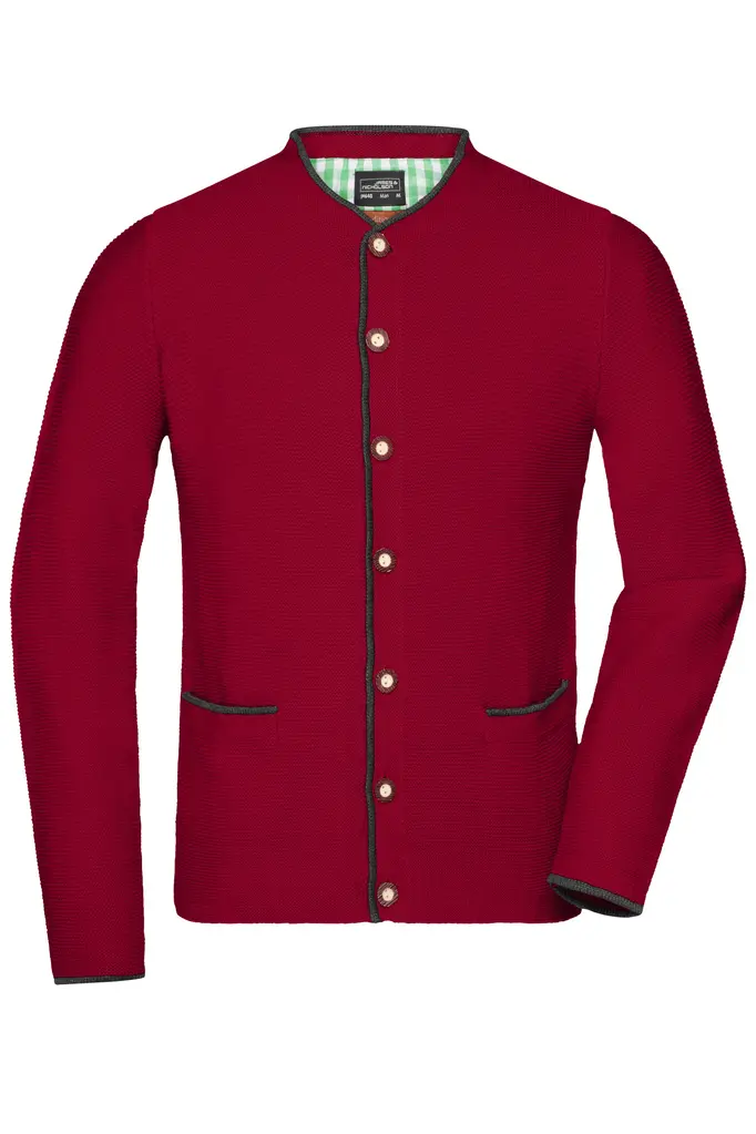 Muška košulja JN640 red/anthracite-melange/green S-0