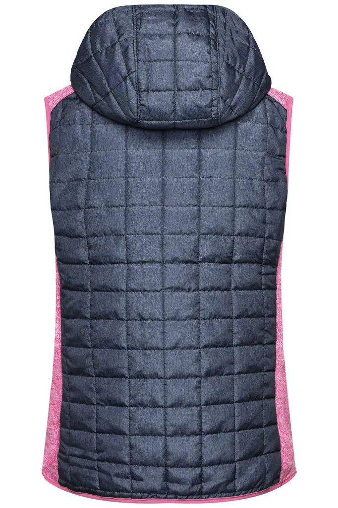 Ženski prsluk JN767 pink-melange/anthracite-melange S-7