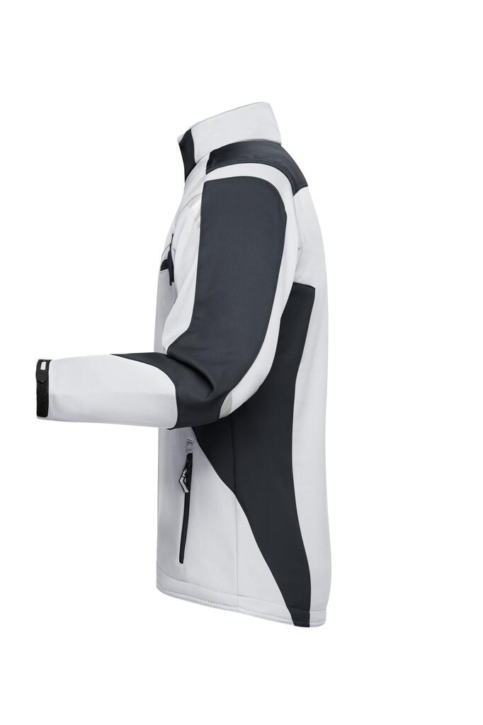 Radna softshell jakna JN844 white/carbon XS-4 Radna softshell jakna JN844 white/carbon XS-4