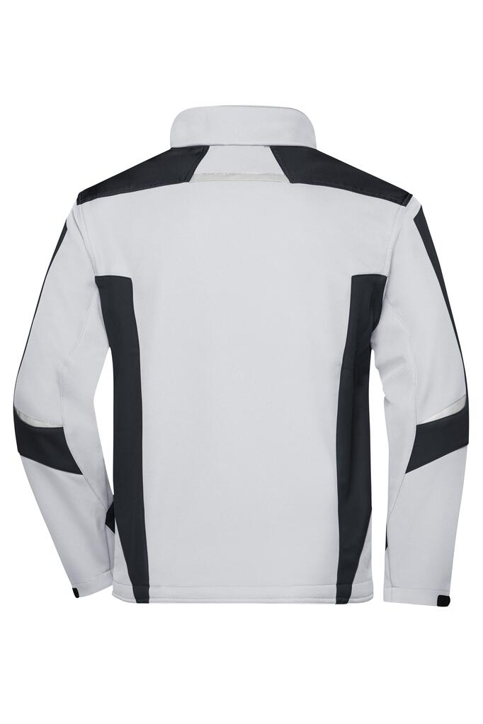 Radna softshell jakna JN844 white/carbon XS-3 Radna softshell jakna JN844 white/carbon XS-3
