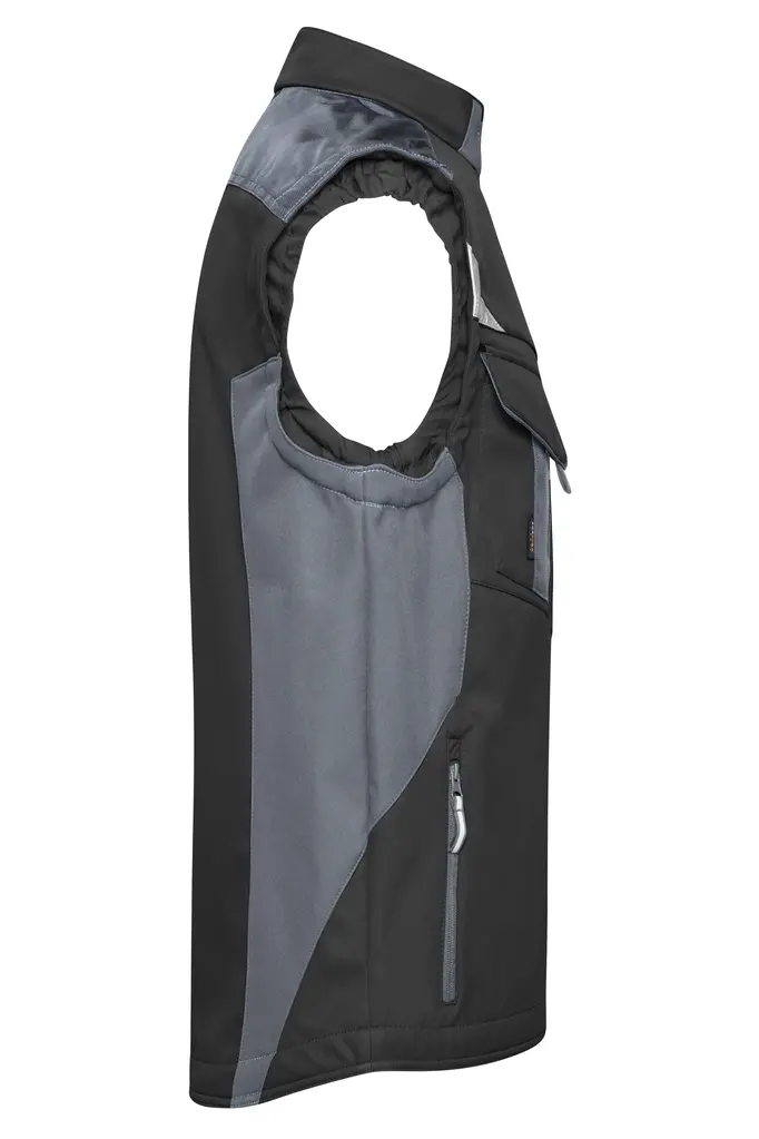 Radni softshell prsluk  JN845 black/carbon XS-5