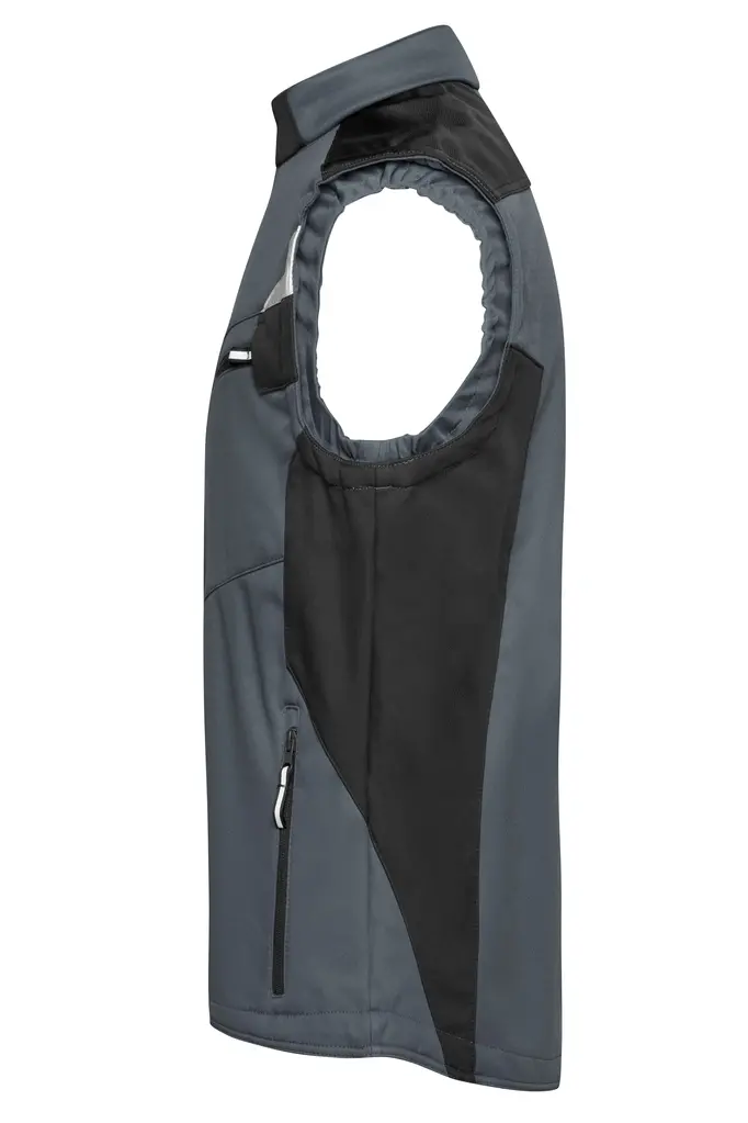 Radni softshell prsluk JN845 carbon/black XS-4 Radni softshell prsluk JN845 carbon/black XS-4