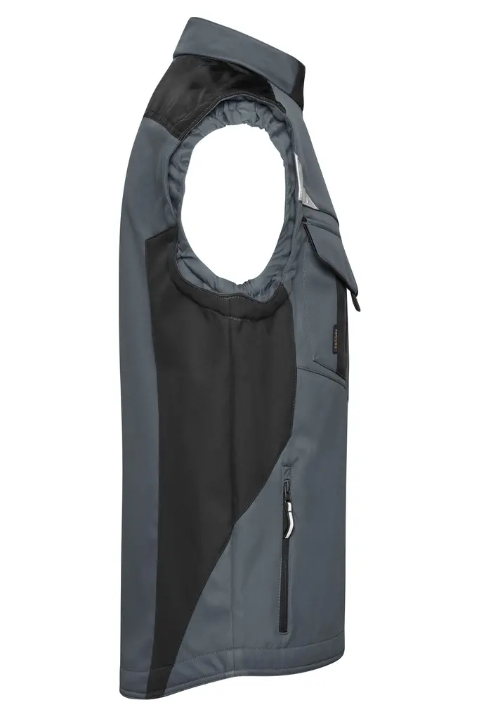 Radni softshell prsluk JN845 carbon/black XS-5 Radni softshell prsluk JN845 carbon/black XS-5