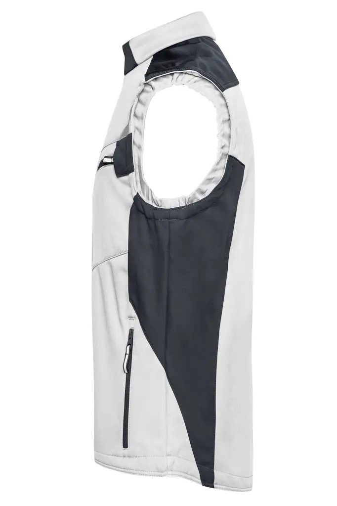 Radni softshell prsluk JN845 white/carbon XS-4 Radni softshell prsluk JN845 white/carbon XS-4