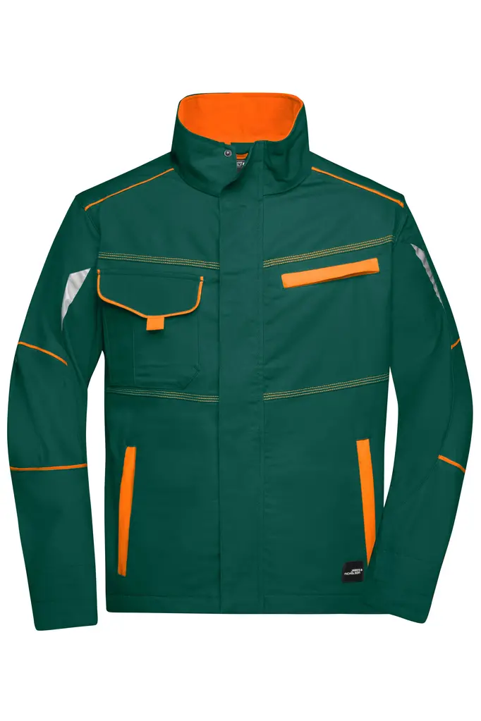 Radna jakna JN849 dark-green/orange XS-0