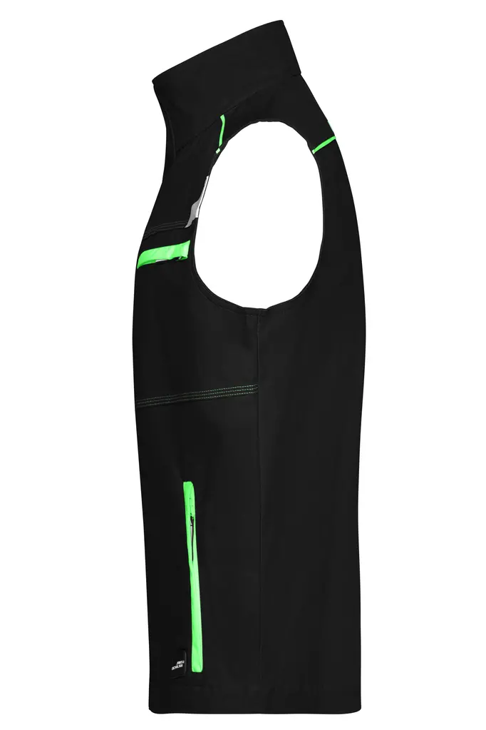 Radni prsluk JN850 black/lime-green XS-1