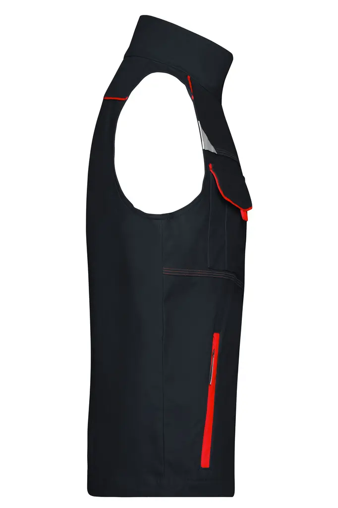 Radni prsluk JN850 carbon/red S-2