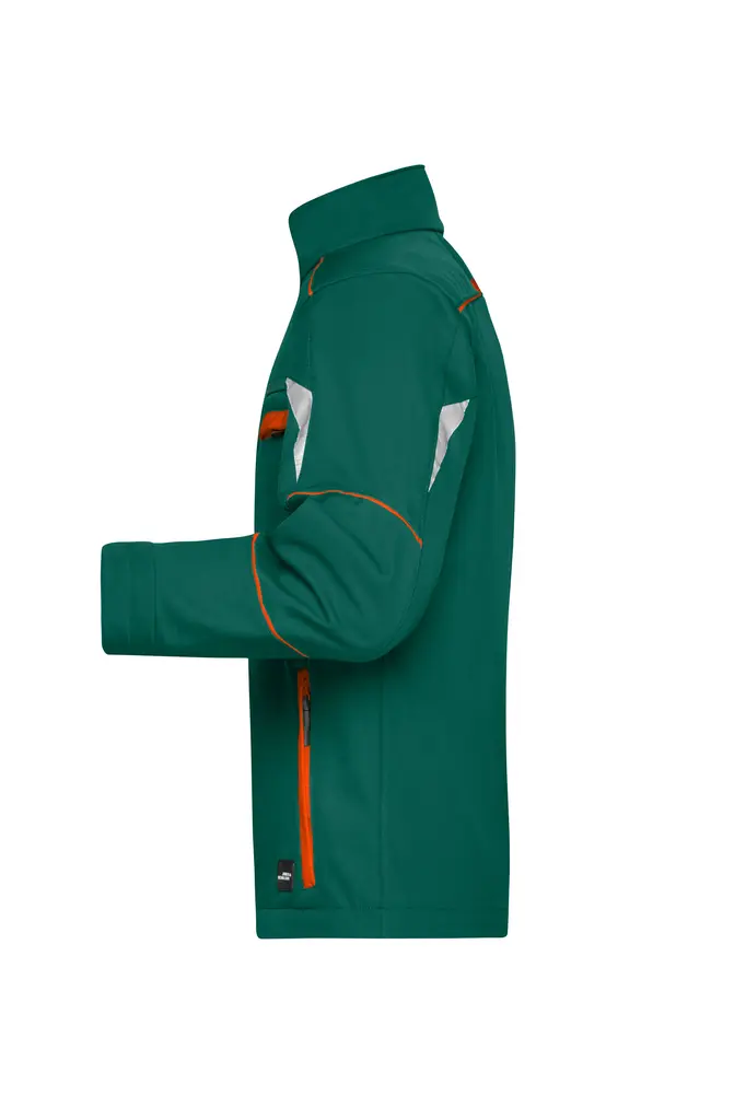 Radna softshell jakna JN851 dark-green/orange M-1