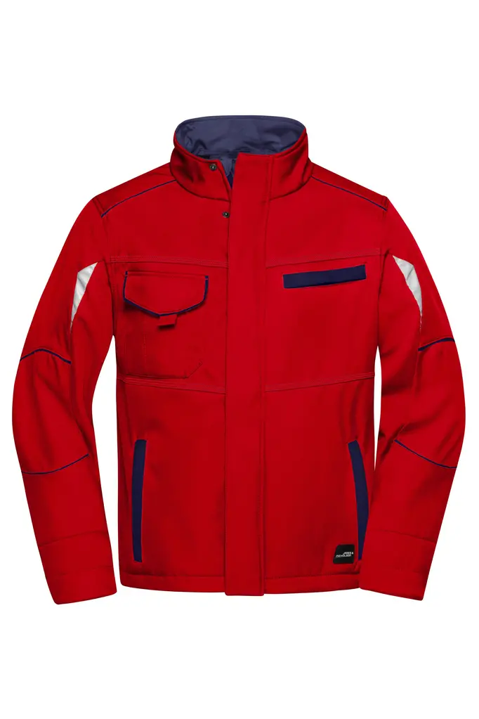Radna softshell jakna JN851 red/navy XS-0